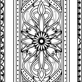 Intra απο ξύλο plywood  Χρώμα wenge 3mm-4mm πάχος - Κομψό Floral Border Design Δίασταση 40x50 cm INTRAFABR-91509824 - Image 2