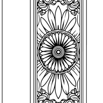 Intra απο ξύλο plywood  Χρώμα wenge 3mm-4mm πάχος - Κομψό Floral Border Design Δίασταση 40x50 cm INTRAFABR-91509824 - Image 4