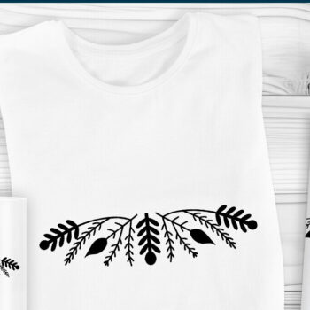 Intra απο ξύλο plywood  Χρώμα wenge 3mm-4mm πάχος - Κομψό Floral Border Δίασταση 10x15 cm INTRAFABR-72173780 - Image 2