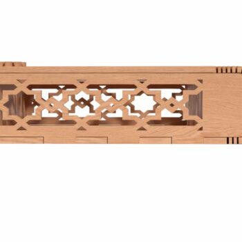 Intra απο ξύλο plywood  Χρώμα wenge 3mm-4mm πάχος - Κομψό Floral Ξύλινο Κουτί κομμένο με λέιζερ Δίασταση 30x30 cm INTRAFABR-110508863 - Image 6