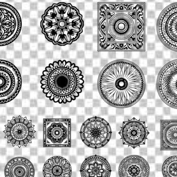 Intra απο ξύλο plywood  Χρώμα wenge 3mm-4mm πάχος - Κομψή δέσμη με floral πάνελ Δίασταση 6x6 cm INTRAFABR-110324878 - Image 2