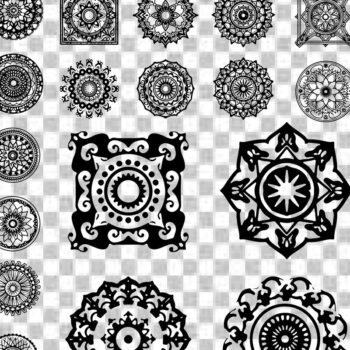 Intra απο ξύλο plywood  Χρώμα wenge 3mm-4mm πάχος - Κομψή δέσμη με floral πάνελ Δίασταση 6x6 cm INTRAFABR-110324894 - Image 2