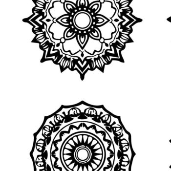 Intra απο ξύλο plywood  Χρώμα wenge 3mm-4mm πάχος - Κομψή δέσμη με floral πάνελ Δίασταση 6x6 cm INTRAFABR-110324894 - Image 4