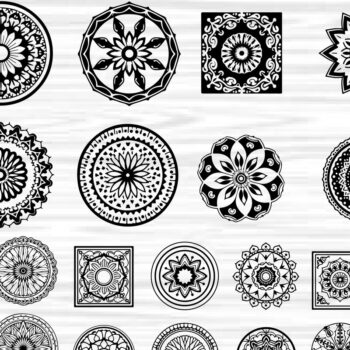 Intra απο ξύλο plywood  Χρώμα wenge 3mm-4mm πάχος - Κομψή δέσμη με floral πάνελ Δίασταση 6x6 cm INTRAFABR-110324907 - Image 1