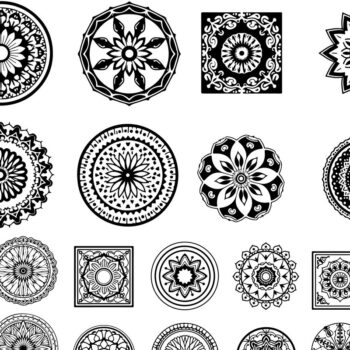 Intra απο ξύλο plywood  Χρώμα wenge 3mm-4mm πάχος - Κομψή δέσμη με floral πάνελ Δίασταση 6x6 cm INTRAFABR-110324907 - Image 5