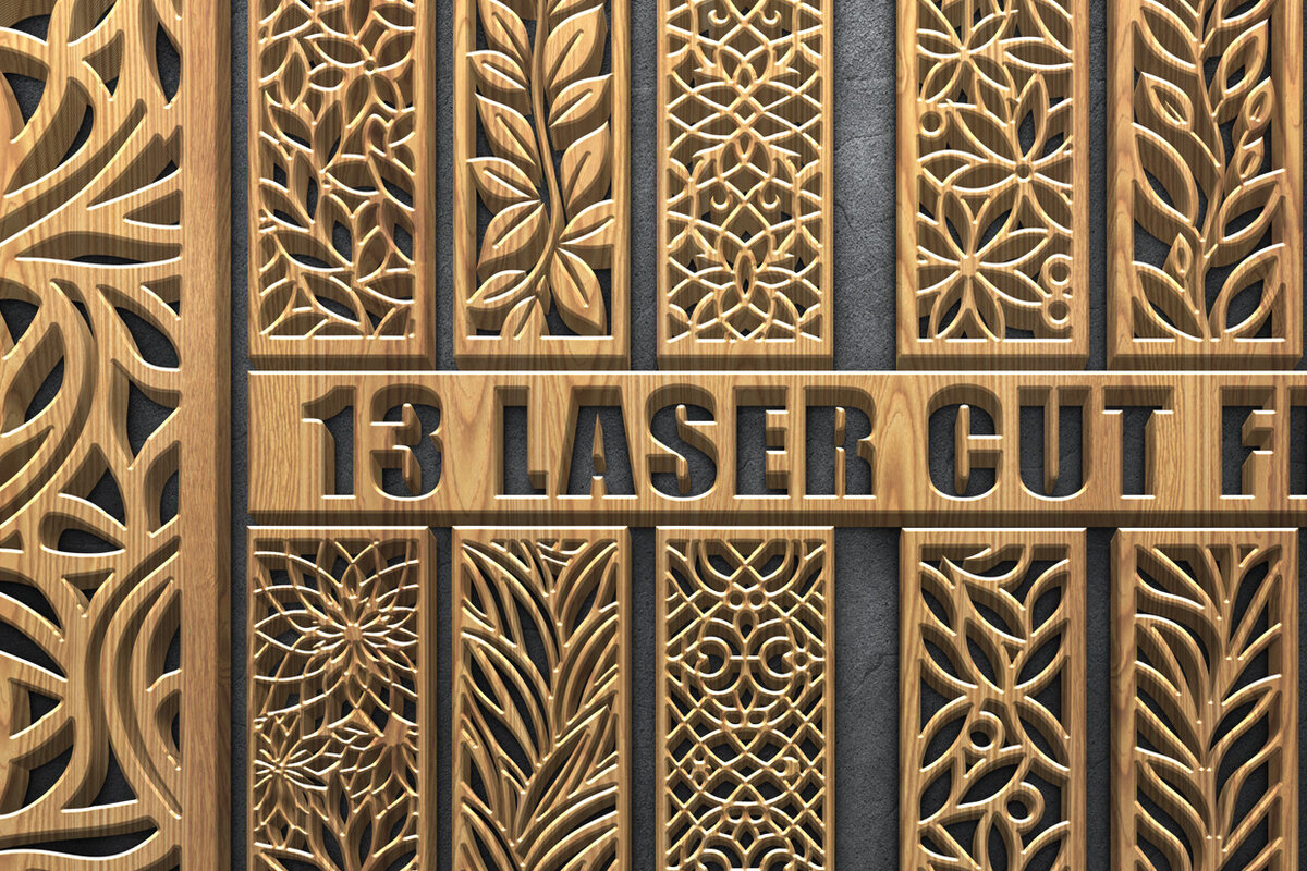 Intra απο ξύλο plywood  Χρώμα wenge 3mm-4mm πάχος - Κομψή δέσμη με floral πάνελ Δίασταση 3600x5400 cm INTRAFABR-110324923