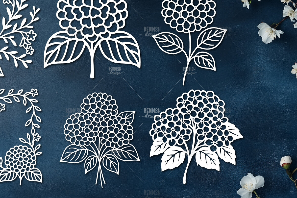 Intra απο ξύλο plywood  Χρώμα wenge 3mm-4mm πάχος - Κομψό σχέδιο ορτανσίας κοπής Δίασταση 30x20 cm INTRAFABR-111366777