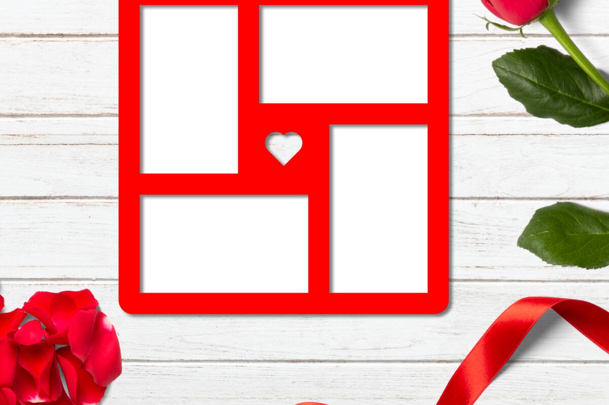 Intra απο ξύλο plywood  Χρώμα wenge 3mm-4mm πάχος - Κομψή κορνίζα φωτογραφιών Love Cut με λέιζερ Δίασταση 20x25 cm INTRAFABR-117522318