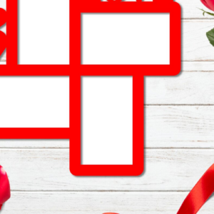 Intra απο ξύλο plywood  Χρώμα wenge 3mm-4mm πάχος - Κομψή κορνίζα φωτογραφιών Love Cut με λέιζερ Δίασταση 20x25 cm INTRAFABR-88207186