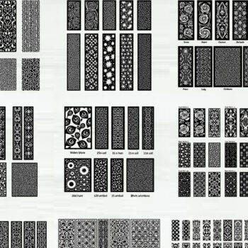 Intra απο ξύλο plywood  Χρώμα wenge 3mm-4mm πάχος - Κομψά σχέδια πάνελ κοπής με λέιζερ Δίασταση 30x30 cm INTRAFABR-104754798 - Image 1