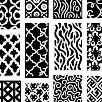 Intra απο ξύλο plywood  Χρώμα wenge 3mm-4mm πάχος - Κομψά σχέδια πάνελ κοπής με λέιζερ Δίασταση 30x30 cm INTRAFABR-104754806 - Image 5