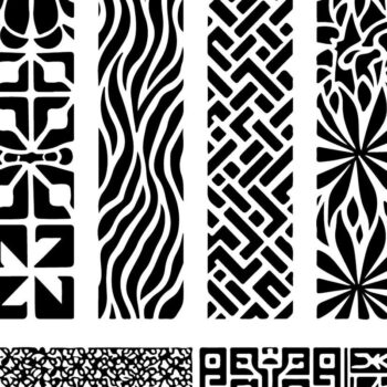 Intra απο ξύλο plywood  Χρώμα wenge 3mm-4mm πάχος - Κομψά σχέδια πάνελ κοπής με λέιζερ Δίασταση 30x30 cm INTRAFABR-104754806 - Image 6