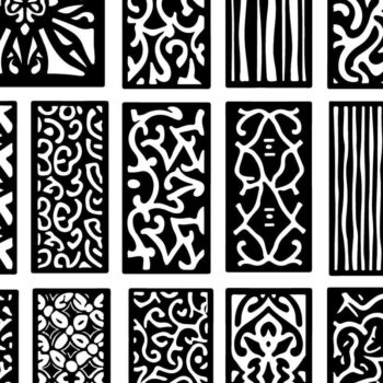 Intra απο ξύλο plywood  Χρώμα wenge 3mm-4mm πάχος - Κομψά σχέδια πάνελ κοπής με λέιζερ Δίασταση 30x30 cm INTRAFABR-104754806 - Image 8