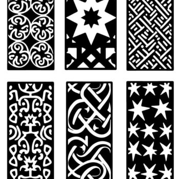 Intra απο ξύλο plywood  Χρώμα wenge 3mm-4mm πάχος - Κομψά σχέδια πάνελ κοπής με λέιζερ Δίασταση 30x30 cm INTRAFABR-104754806 - Image 10