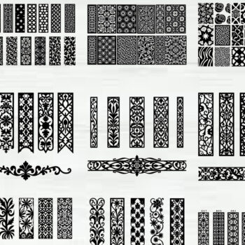 Intra απο ξύλο plywood  Χρώμα wenge 3mm-4mm πάχος - Κομψά σχέδια πάνελ κοπής με λέιζερ Δίασταση 30x30 cm INTRAFABR-104810132 - Image 1