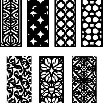 Intra απο ξύλο plywood  Χρώμα wenge 3mm-4mm πάχος - Κομψά σχέδια πάνελ κοπής με λέιζερ Δίασταση 30x30 cm INTRAFABR-104810132 - Image 2