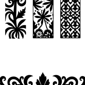 Intra απο ξύλο plywood  Χρώμα wenge 3mm-4mm πάχος - Κομψά σχέδια πάνελ κοπής με λέιζερ Δίασταση 30x30 cm INTRAFABR-104810132 - Image 10