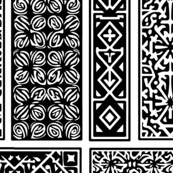 Intra απο ξύλο plywood  Χρώμα wenge 3mm-4mm πάχος - Κομψά σχέδια πάνελ κοπής με λέιζερ Δίασταση 30x30 cm INTRAFABR-104810132 - Image 13