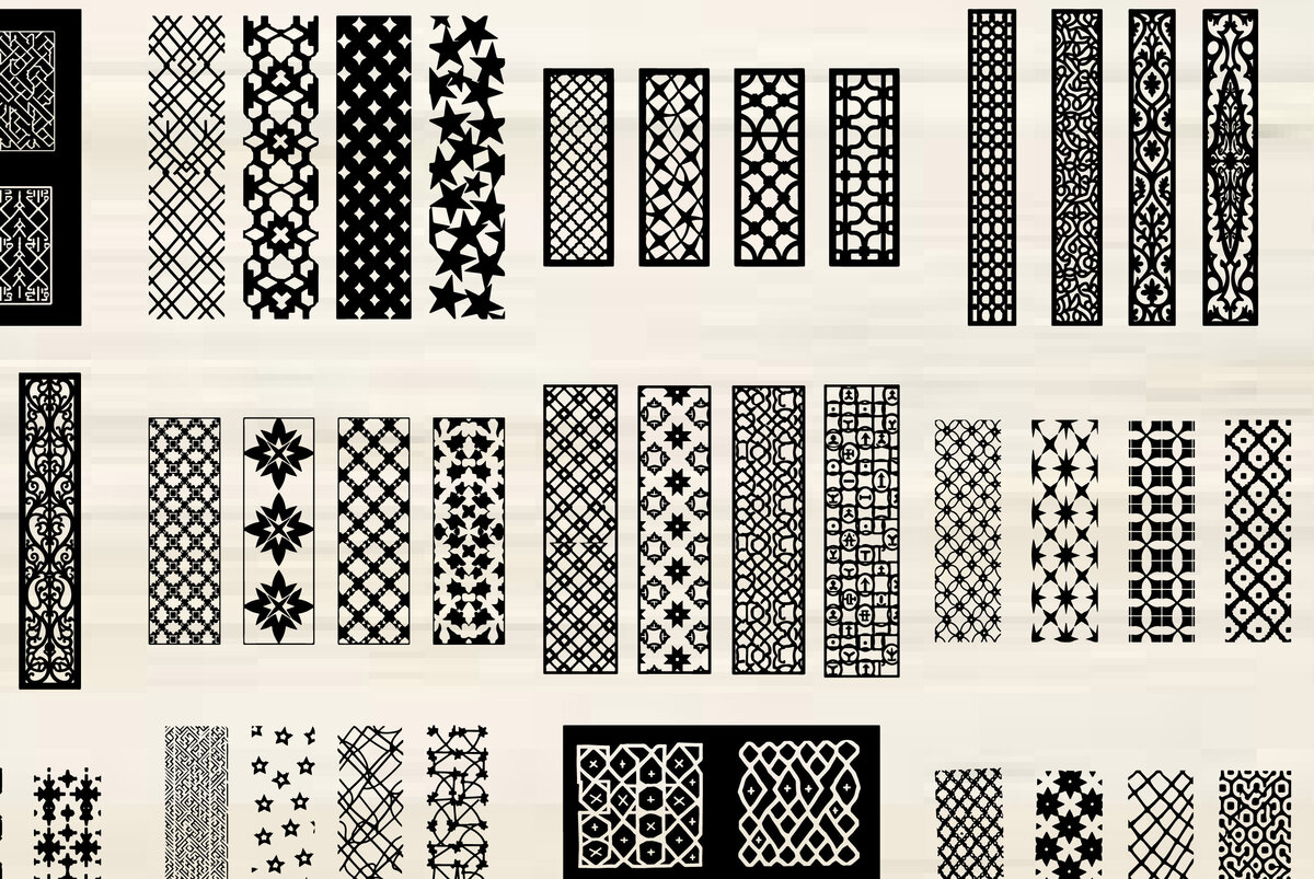 Intra απο ξύλο plywood  Χρώμα wenge 3mm-4mm πάχος - Κομψό σετ πάνελ κοπής με λέιζερ Δίασταση 20x25 cm INTRAFABR-106857564