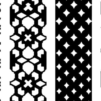 Intra απο ξύλο plywood  Χρώμα wenge 3mm-4mm πάχος - Κομψό σετ πάνελ κοπής με λέιζερ Δίασταση 20x25 cm INTRAFABR-106857564 - Image 2