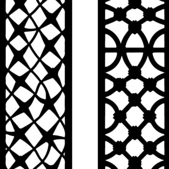 Intra απο ξύλο plywood  Χρώμα wenge 3mm-4mm πάχος - Κομψό σετ πάνελ κοπής με λέιζερ Δίασταση 20x25 cm INTRAFABR-106857564 - Image 3