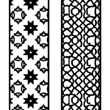 Intra απο ξύλο plywood  Χρώμα wenge 3mm-4mm πάχος - Κομψό σετ πάνελ κοπής με λέιζερ Δίασταση 20x25 cm INTRAFABR-106857564 - Image 7