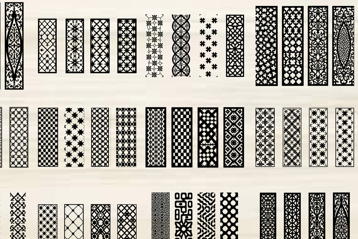 Intra απο ξύλο plywood  Χρώμα wenge 3mm-4mm πάχος - Κομψό σετ πάνελ κοπής με λέιζερ Δίασταση 20x25 cm INTRAFABR-106857574