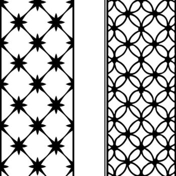 Intra απο ξύλο plywood  Χρώμα wenge 3mm-4mm πάχος - Κομψό σετ πάνελ κοπής με λέιζερ Δίασταση 20x25 cm INTRAFABR-106857574 - Image 3