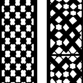 Intra απο ξύλο plywood  Χρώμα wenge 3mm-4mm πάχος - Κομψό σετ πάνελ κοπής με λέιζερ Δίασταση 20x25 cm INTRAFABR-106857574 - Image 5