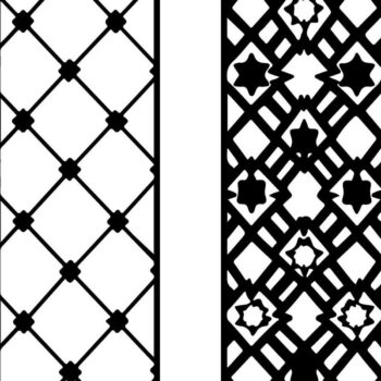 Intra απο ξύλο plywood  Χρώμα wenge 3mm-4mm πάχος - Κομψό σετ πάνελ κοπής με λέιζερ Δίασταση 20x25 cm INTRAFABR-106857574 - Image 8