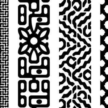 Intra απο ξύλο plywood  Χρώμα wenge 3mm-4mm πάχος - Κομψό σετ πάνελ κοπής με λέιζερ Δίασταση 20x25 cm INTRAFABR-106857574 - Image 9