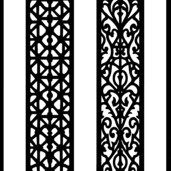 Intra απο ξύλο plywood  Χρώμα wenge 3mm-4mm πάχος - Κομψό σετ πάνελ κοπής με λέιζερ Δίασταση 20x25 cm INTRAFABR-106857574 - Image 10