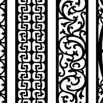 Intra απο ξύλο plywood  Χρώμα wenge 3mm-4mm πάχος - Κομψό σετ πάνελ κοπής με λέιζερ Δίασταση 20x25 cm INTRAFABR-106857574 - Image 11