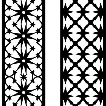 Intra απο ξύλο plywood  Χρώμα wenge 3mm-4mm πάχος - Κομψό σετ πάνελ κοπής με λέιζερ Δίασταση 20x25 cm INTRAFABR-106857574 - Image 12