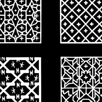 Intra απο ξύλο plywood  Χρώμα wenge 3mm-4mm πάχος - Κομψό σετ πάνελ κοπής με λέιζερ Δίασταση 20x25 cm INTRAFABR-106857561 - Image 3