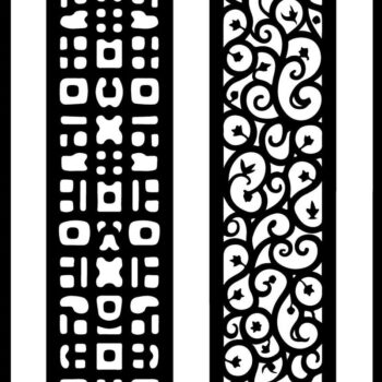 Intra απο ξύλο plywood  Χρώμα wenge 3mm-4mm πάχος - Κομψό σετ πάνελ κοπής με λέιζερ Δίασταση 20x25 cm INTRAFABR-106857561 - Image 6