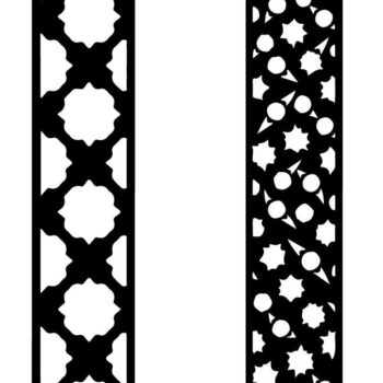 Intra απο ξύλο plywood  Χρώμα wenge 3mm-4mm πάχος - Κομψό σετ πάνελ κοπής με λέιζερ Δίασταση 20x25 cm INTRAFABR-106857561 - Image 8