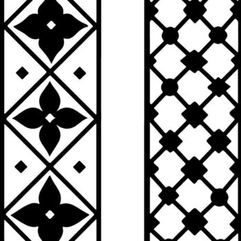 Intra απο ξύλο plywood  Χρώμα wenge 3mm-4mm πάχος - Κομψό σετ πάνελ κοπής με λέιζερ Δίασταση 20x25 cm INTRAFABR-106857561 - Image 10