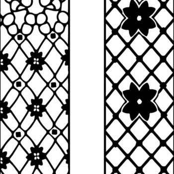 Intra απο ξύλο plywood  Χρώμα wenge 3mm-4mm πάχος - Κομψό σετ πάνελ κοπής με λέιζερ Δίασταση 20x25 cm INTRAFABR-123180004 - Image 2