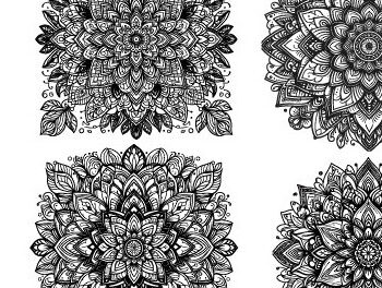 Intra απο ξύλο plywood  Χρώμα wenge 3mm-4mm πάχος - Κομψό μοτίβο Mandala Δίασταση 30x30 cm INTRAFABR-123261777 - Image 1