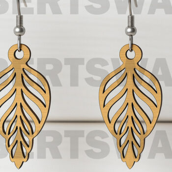 Intra απο ξύλο plywood  Χρώμα wenge 3mm-4mm πάχος - Κομψά κρεμαστά φύλλων φλεβών Δίασταση 3x3 cm INTRAFABR-94816686 - Image 1