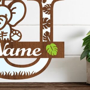 Intra απο ξύλο plywood  Χρώμα wenge 3mm-4mm πάχος - Μονόγραμμα με κεφαλαίο ελέφαντα U Δίασταση 30x20 cm INTRAFABR-90732568