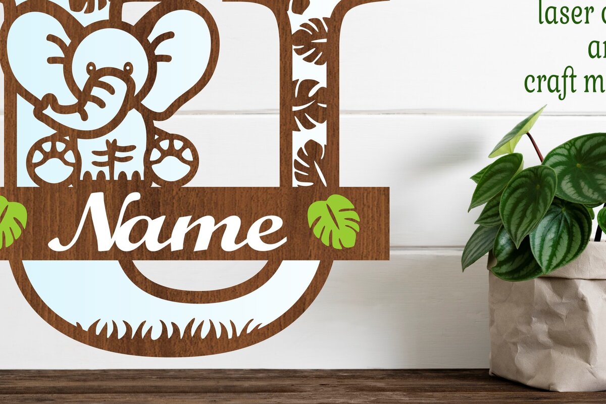 Intra απο ξύλο plywood  Χρώμα wenge 3mm-4mm πάχος - Μονόγραμμα με κεφαλαίο ελέφαντα U Δίασταση 30x20 cm INTRAFABR-90732568