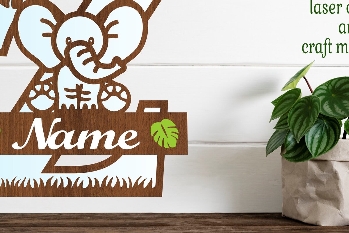 Intra απο ξύλο plywood  Χρώμα wenge 3mm-4mm πάχος - Μονόγραμμα με κεφαλαίο ελέφαντα Γράμμα Z Δίασταση 30x20 cm INTRAFABR-91812017