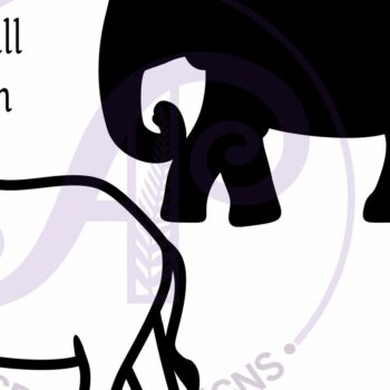 Intra απο ξύλο plywood Χρώμα wenge 3mm-4mm πάχος - Σύμβολο ονόματος περίγραμμα ελέφαντα δύο επιπέδων Δίασταση 30x20 cm INTRAFABR-87160302 - Image 4