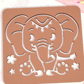 Intra απο ξύλο plywood Χρώμα wenge 3mm-4mm πάχος - Πίνακας εντοπισμού ελεφάντων |Πρότυπο σχεδίασης Δίασταση 40x50 cm INTRAFABR-98186062 - Image 1