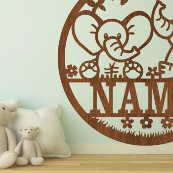 Intra απο ξύλο plywood  Χρώμα wenge 3mm-4mm πάχος - Ελέφαντας Όνομα Σήμα Templa Δίασταση 30x20 cm INTRAFABR-122587679 - Image 1