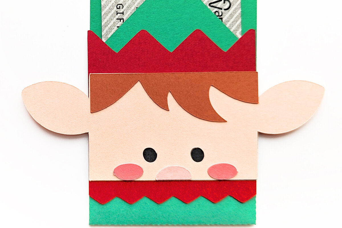 Intra απο ξύλο plywood  Χρώμα wenge 3mm-4mm πάχος - Θήκη δωροκάρτας Elf Face Δίασταση 15x15 cm INTRAFABR-98259151