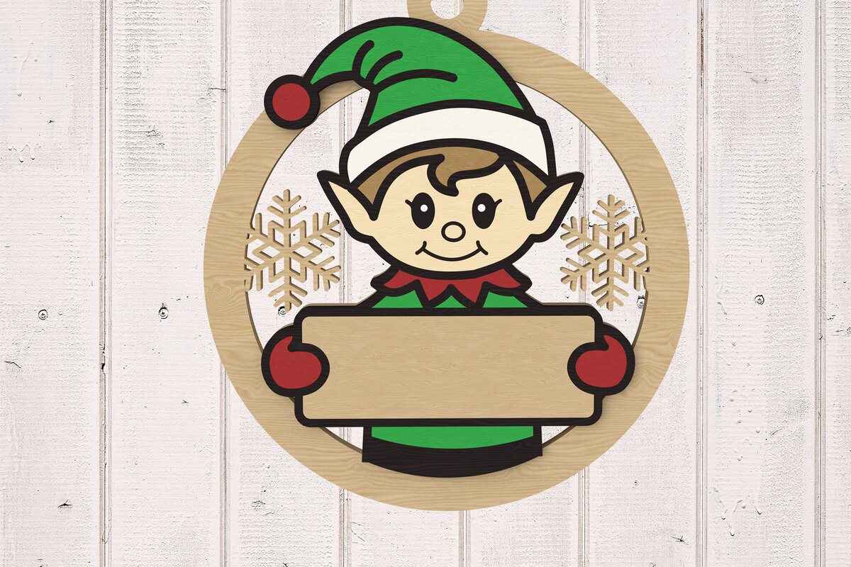 Intra απο ξύλο plywood  Χρώμα wenge 3mm-4mm πάχος - κοπής με λέιζερ Ξωτικό στολίδι Δίασταση 6x6 cm INTRAFABR-91289427