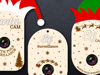 Intra απο ξύλο plywood  Χρώμα wenge 3mm-4mm πάχος - Elf Surveillance Cam Δίασταση 20x20 cm INTRAFABR-91289451 - Image 1